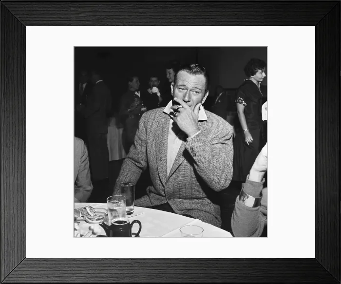 Framed Print : John Wayne On The Town Framed Print : John Wayne On The Town