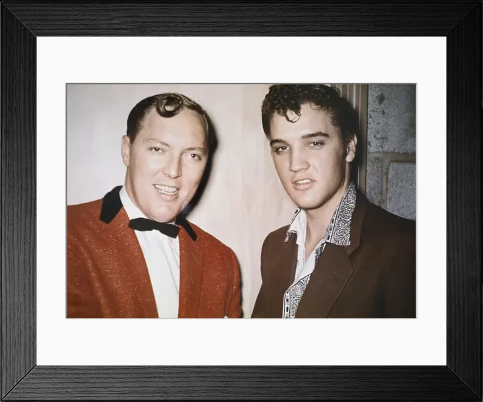 Framed Print : Elvis Presley with Bill Haley Framed Print : Elvis Presley with Bill Haley
