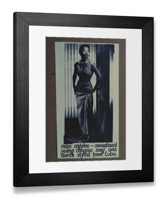Framed Print : 1956, California, Hollywood, Maya Angelou Framed Print : 1956, California, Hollywood, Maya Angelou