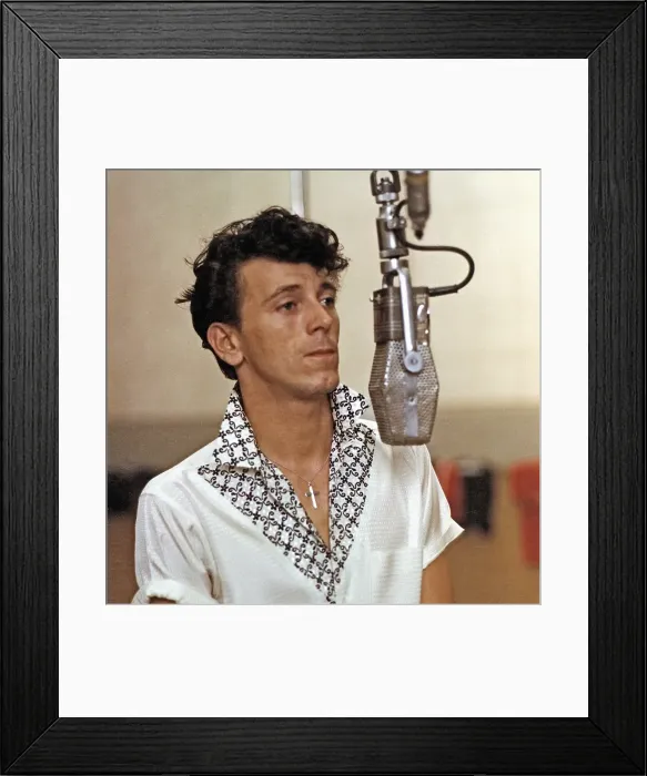 Framed Print : Gene Vincent In The Studio