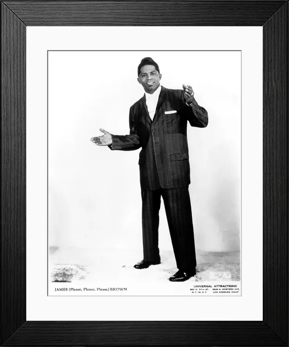 Framed Print : James Brown Portrait Framed Print : James Brown Portrait