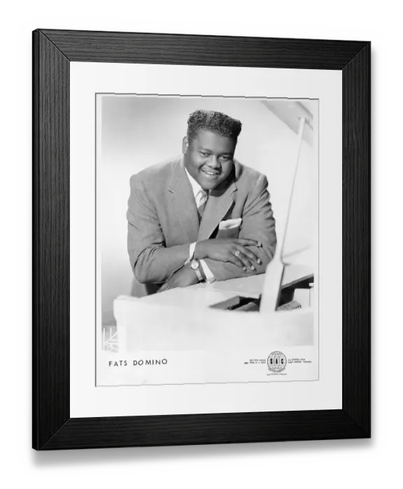 Framed Print : Fats Domino Studio Portrait Framed Print : Fats Domino Studio Portrait