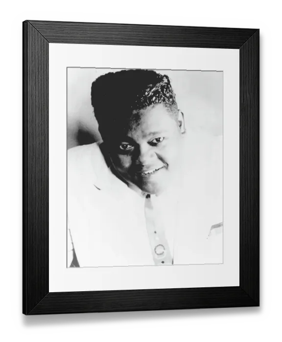 Framed Print : Fats Domino Portrait Framed Print : Fats Domino Portrait