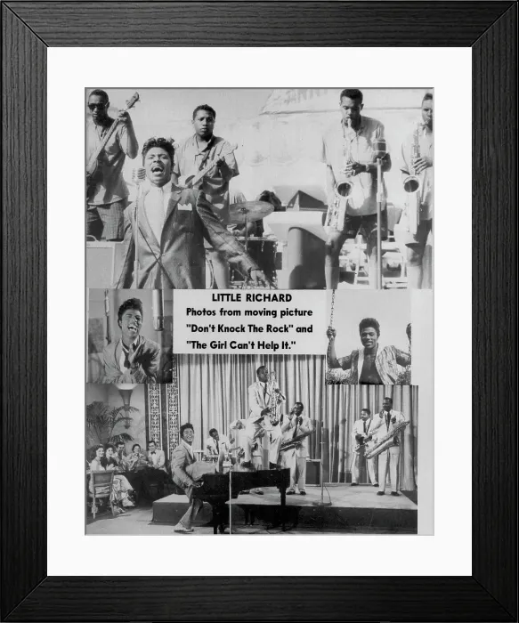Framed Print : The Girl Can't Help It And Don't Knock The Rock Film Stills Collage Framed Print : The Girl Can't Help It And Don't Knock The Rock Film Stills Collage