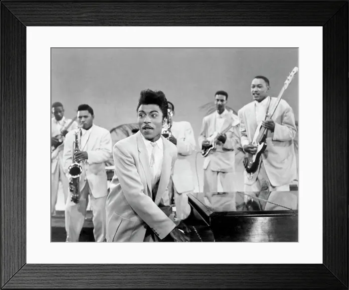 Framed Print : Little Richard Performing With His Band Framed Print : Little Richard Performing With His Band