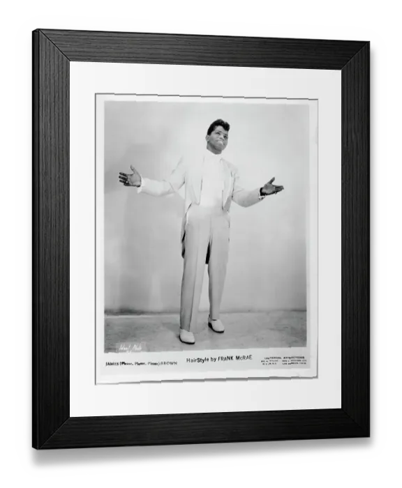 Framed Print : James Brown Early Portrait