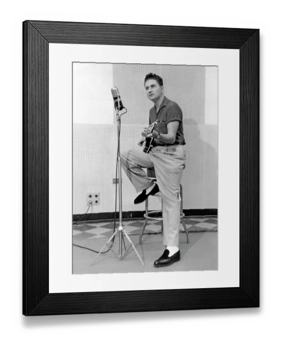 Framed Print : Roy Orbison At Sun Records Framed Print : Roy Orbison At Sun Records