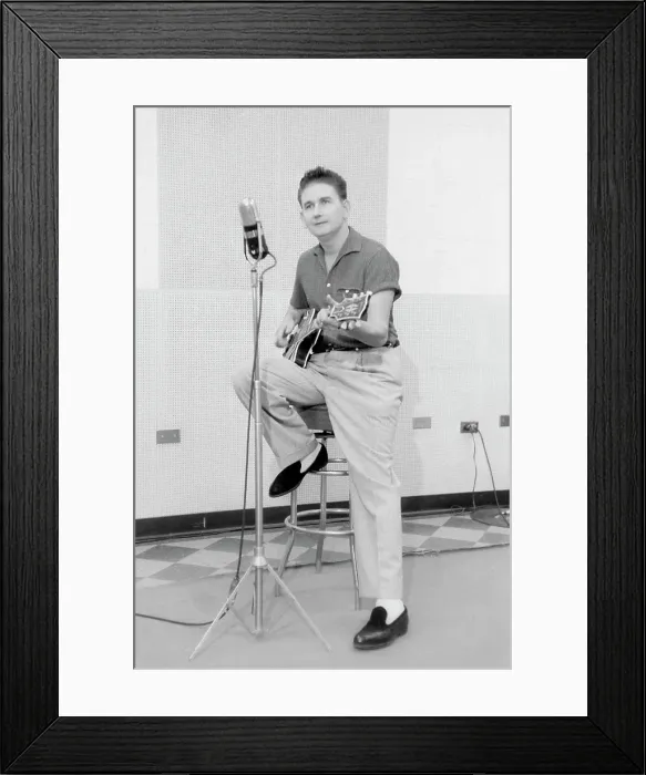 Framed Print : Roy Orbison At Sun Records Framed Print : Roy Orbison At Sun Records