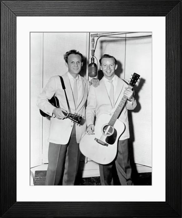 Framed Print : Louvin Brothers Recording Session Framed Print : Louvin Brothers Recording Session