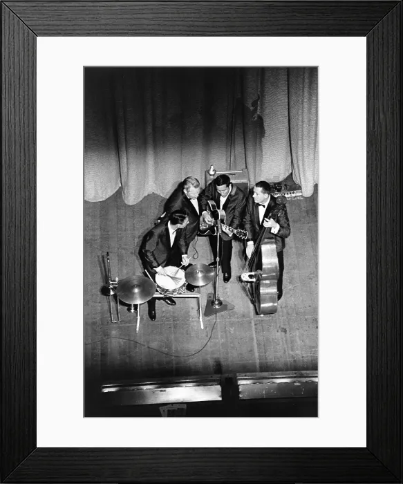Framed Print : Four Freshmen Performing