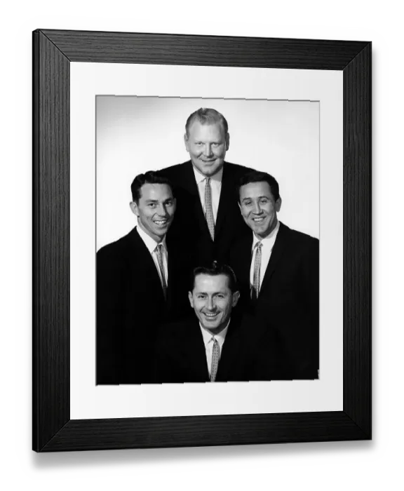 Framed Print : Four Freshmen Portrait Framed Print : Four Freshmen Portrait