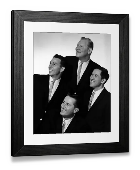 Framed Print : Four Freshmen Portrait Framed Print : Four Freshmen Portrait