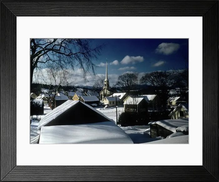 Framed Print : VERMONT VILLAGE Framed Print : VERMONT VILLAGE