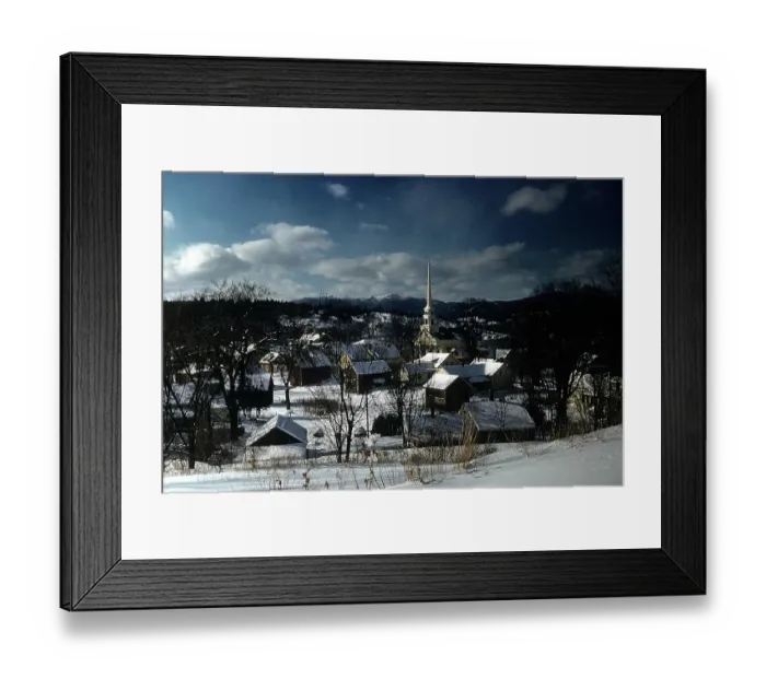 Framed Print : VERMONT VILLAGE Framed Print : VERMONT VILLAGE