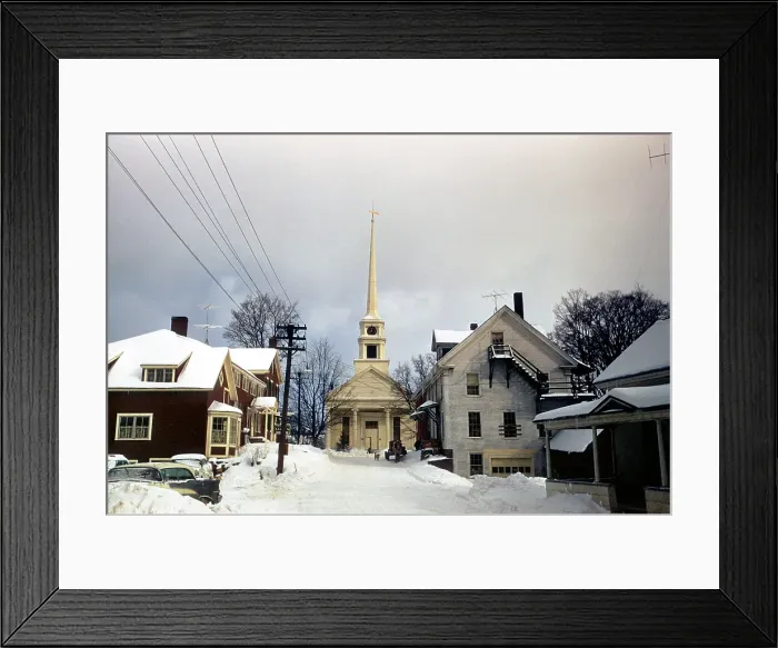 Framed Print : Winter In Vermont Framed Print : Winter In Vermont