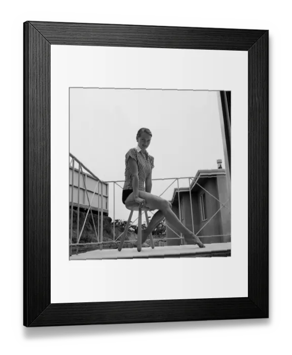 Framed Print : Taina Elg. LOS ANGELES - MAY 26, 1956: Actress Dancer Taina Elg poses at Framed Print : Taina Elg. LOS ANGELES - MAY 26, 1956: Actress Dancer Taina Elg poses at