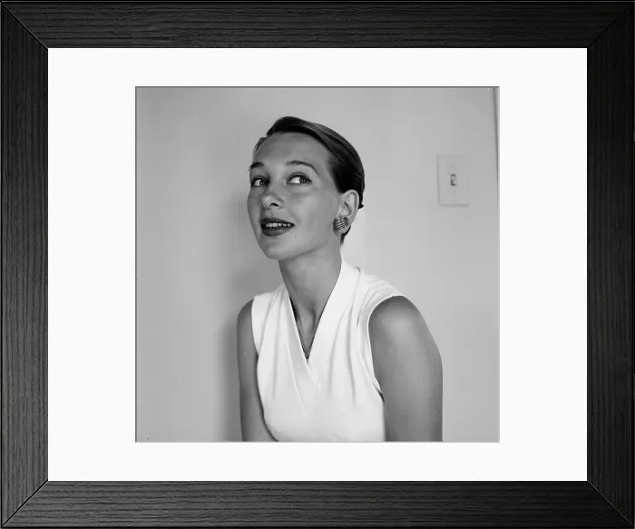 Framed Print : Taina Elg. LOS ANGELES - MAY 26, 1956: Actress Dancer Taina Elg poses at Framed Print : Taina Elg. LOS ANGELES - MAY 26, 1956: Actress Dancer Taina Elg poses at