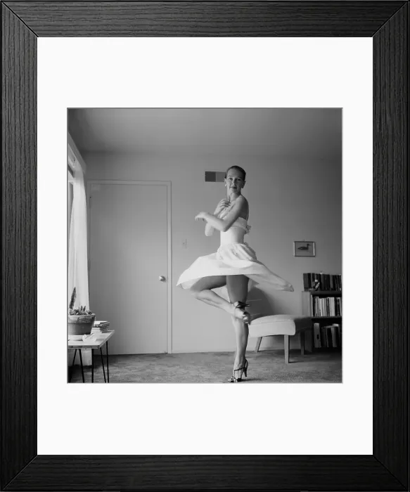 Framed Print : Taina Elg. LOS ANGELES - MAY 26, 1956: Actress Dancer Taina Elg poses at Framed Print : Taina Elg. LOS ANGELES - MAY 26, 1956: Actress Dancer Taina Elg poses at