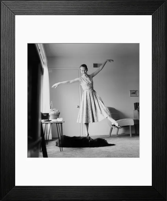 Framed Print : Taina Elg. LOS ANGELES - MAY 26, 1956: Actress Dancer Taina Elg poses at Framed Print : Taina Elg. LOS ANGELES - MAY 26, 1956: Actress Dancer Taina Elg poses at