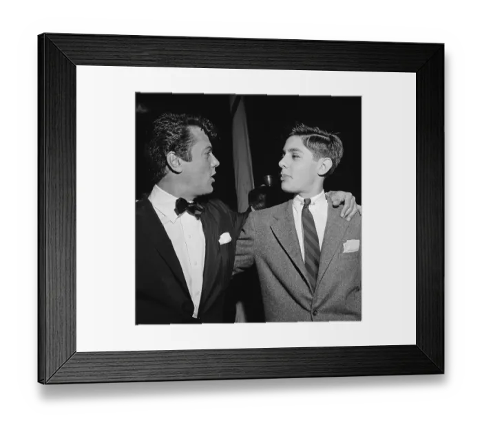 Framed Print : Tony Curtis And Brother