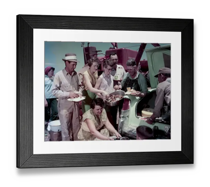 Framed Print : WHEAT HARVEST IN KANSAS Framed Print : WHEAT HARVEST IN KANSAS