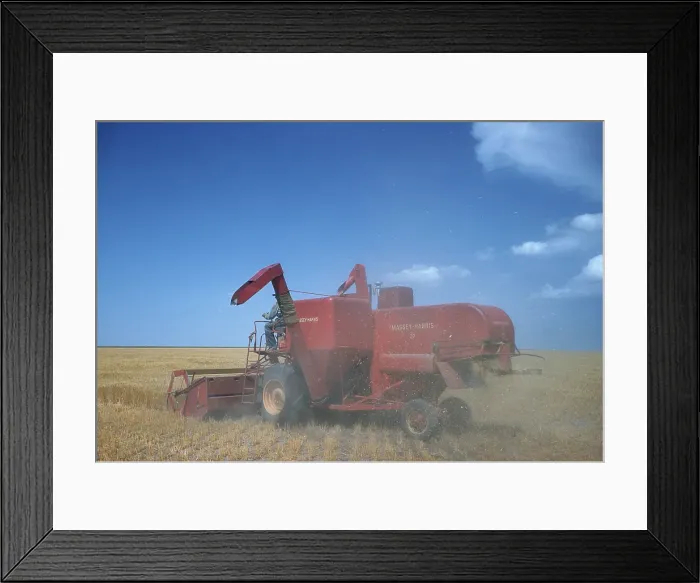 Framed Print : WHEAT HARVEST IN KANSAS Framed Print : WHEAT HARVEST IN KANSAS