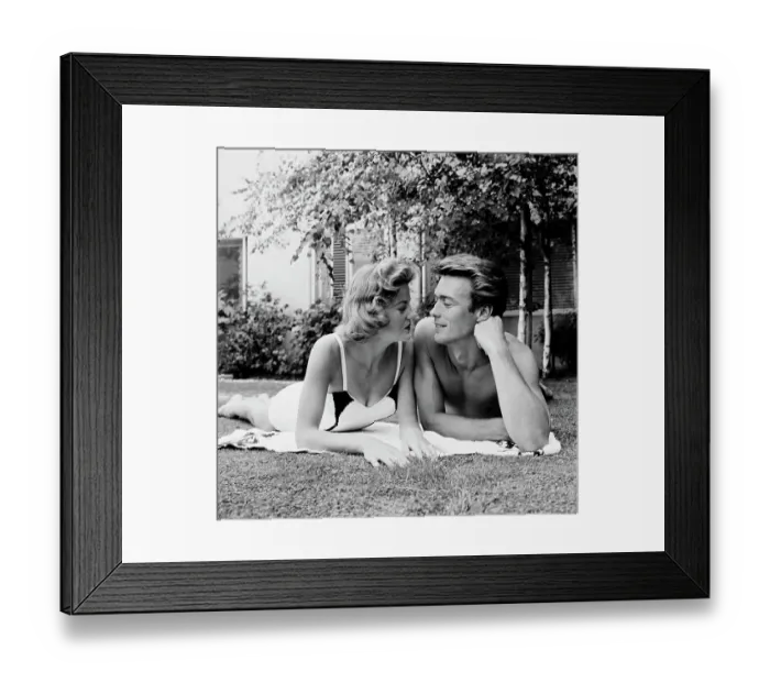 Framed Print : Maggie Johnson & Clint Eastwood Framed Print : Maggie Johnson & Clint Eastwood