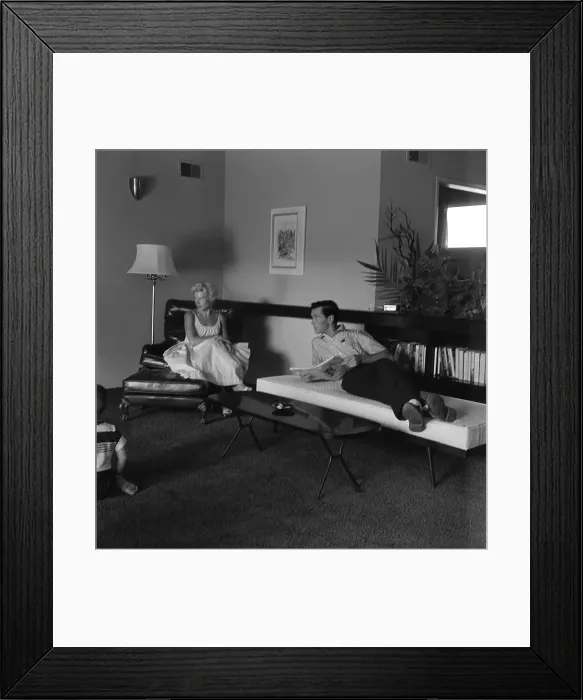 Framed Print : Johnny Carson And Joan Framed Print : Johnny Carson And Joan