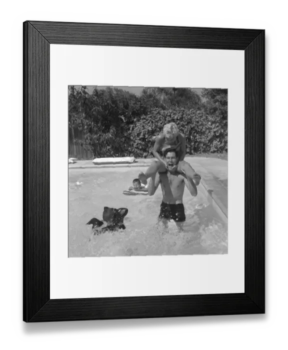 Framed Print : Johnny Carson And Joan