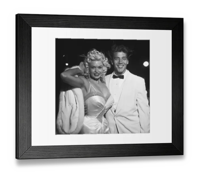 Framed Print : December 22, 1956, Hollywood, Jayne Mansfield with Mickey Ha Framed Print : December 22, 1956, Hollywood, Jayne Mansfield with Mickey Ha
