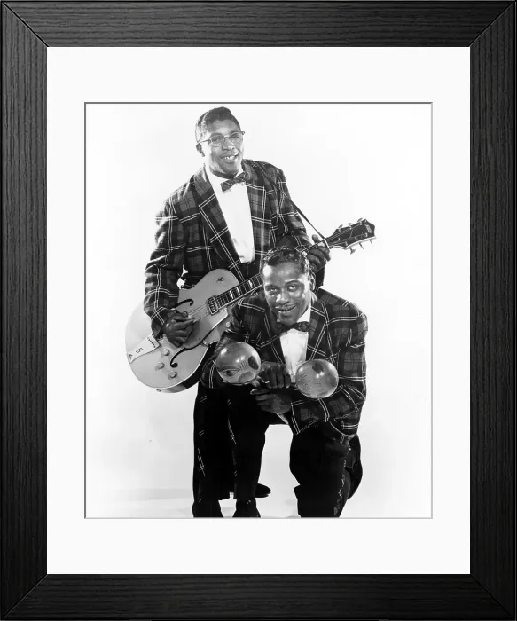 Framed Print : Bo Diddley & Jerome Green Framed Print : Bo Diddley & Jerome Green