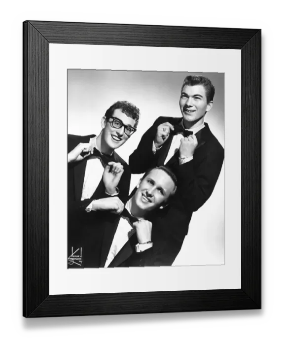 Framed Print : Buddy Holly And The Crickets Portrait Session Framed Print : Buddy Holly And The Crickets Portrait Session