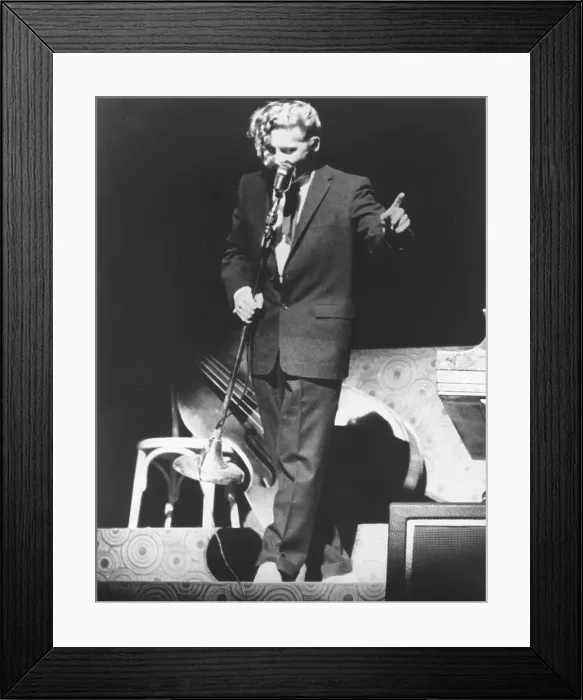 Framed Print : Jerry Lee Lewis Performs On Stage Framed Print : Jerry Lee Lewis Performs On Stage
