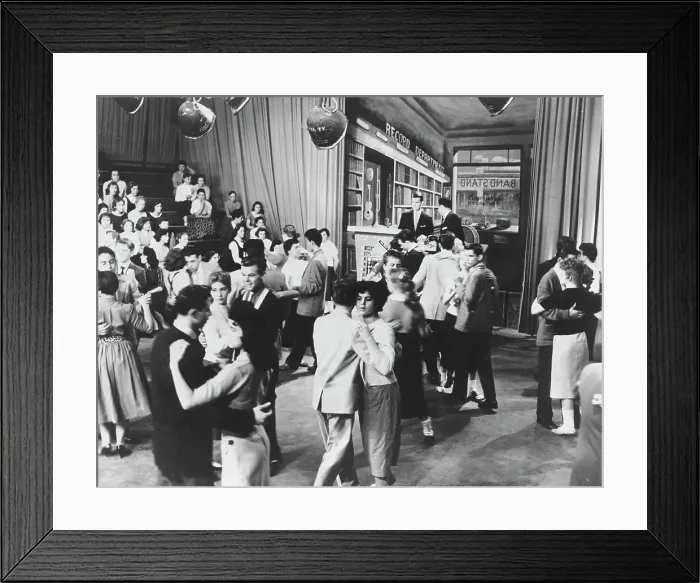 Framed Print : American Banstand Taping