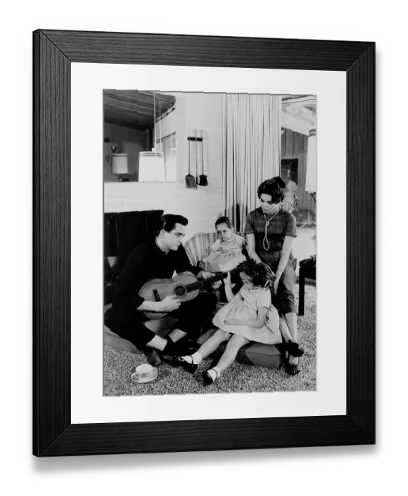Framed Print : Cash Family Portrait