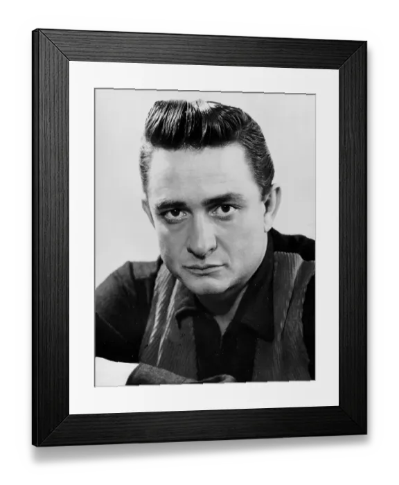 Framed Print : Johnny Cash Portrait Framed Print : Johnny Cash Portrait