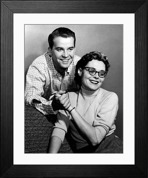 Framed Print : Dick Clark & Barbara Clark Portrait Framed Print : Dick Clark & Barbara Clark Portrait