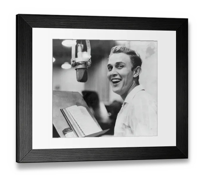 Framed Print : Jimmy Dean Recording Framed Print : Jimmy Dean Recording