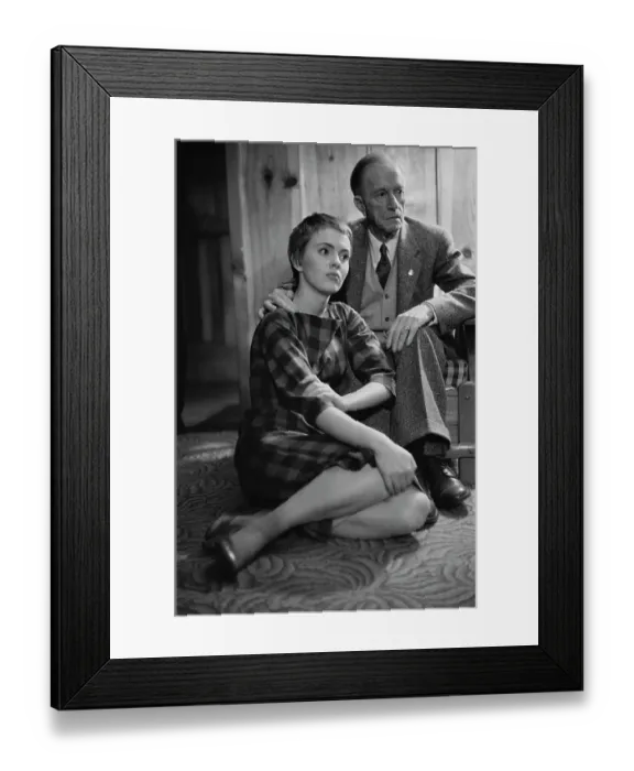 Framed Print : Jean Seberg At Home In Iowa Framed Print : Jean Seberg At Home In Iowa
