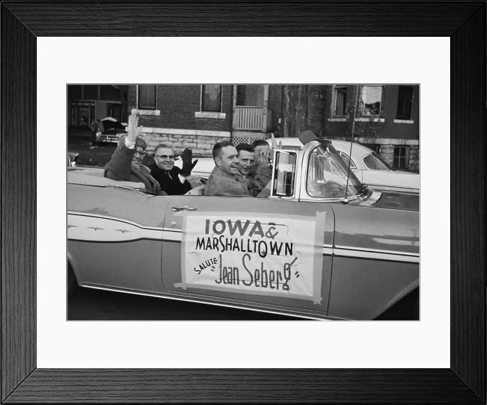 Framed Print : Saluting Jean Seberg Framed Print : Saluting Jean Seberg