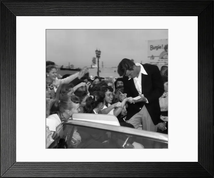 Framed Print : Robert Wagner With Fans