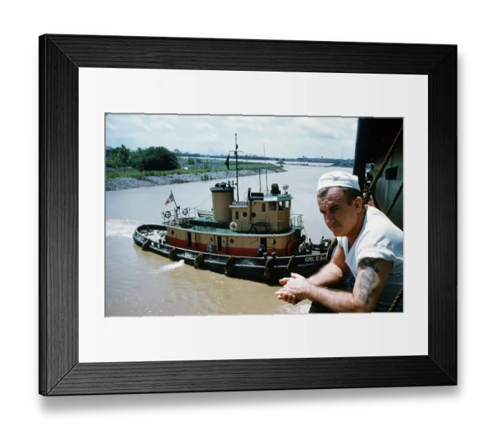 Framed Print : New Orleans Tugboat Framed Print : New Orleans Tugboat