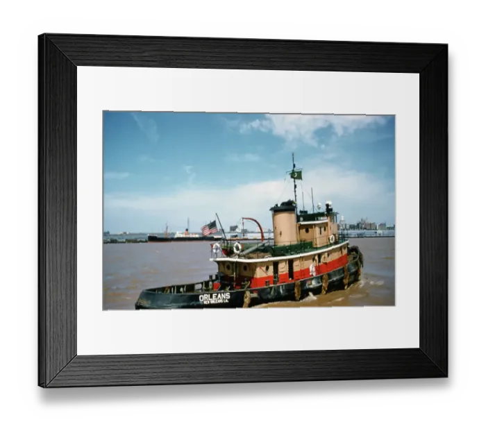 Framed Print : New Orleans Tugboat Framed Print : New Orleans Tugboat