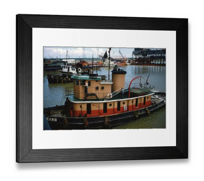 Framed Print : New Orleans Tugboat Framed Print : New Orleans Tugboat