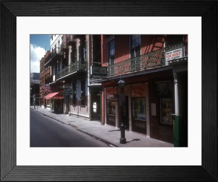 Framed Print : New Orleans French Quarter Framed Print : New Orleans French Quarter
