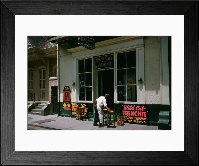 Framed Print : BOURBON STREET, NEW ORLEANS Framed Print : BOURBON STREET, NEW ORLEANS