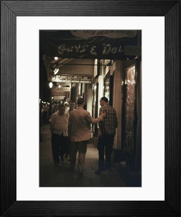 Framed Print : BOURBON STREET, NEW ORLEANS Framed Print : BOURBON STREET, NEW ORLEANS