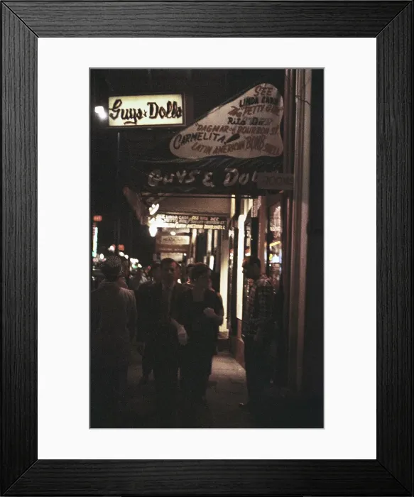 Framed Print : BOURBON STREET, NEW ORLEANS Framed Print : BOURBON STREET, NEW ORLEANS