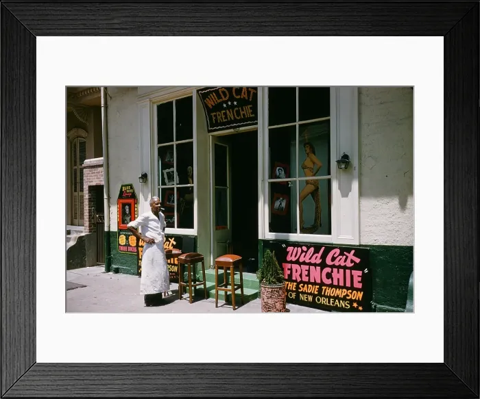 Framed Print : BOURBON STREET, NEW ORLEANS