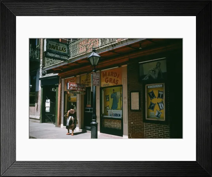 Framed Print : BOURBON STREET, NEW ORLEANS Framed Print : BOURBON STREET, NEW ORLEANS